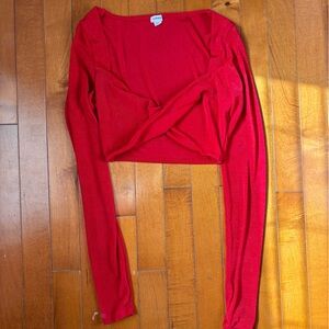 Garage cropped long sleeve